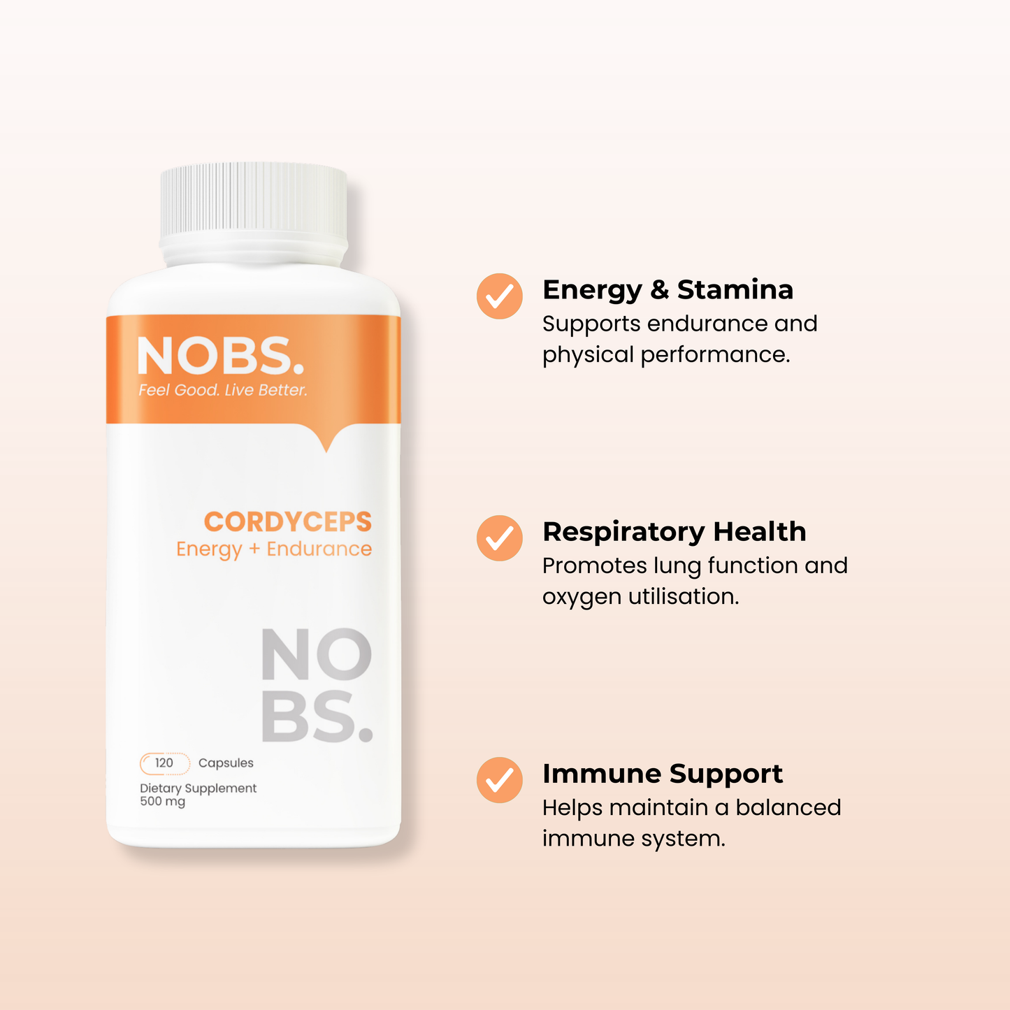 Cordyceps 500mg 120 Capsules (4-month supply)
