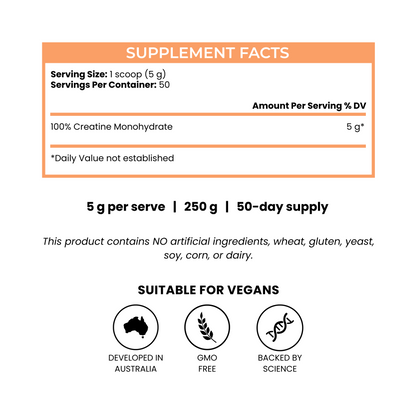 Creatine Monohydrate Unflavoured Powder